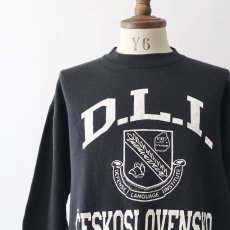 画像14: 〜90's Jostens PRINT CREW NECK SWEAT "D.L.I. CESKOSLOVENSKO" "MADE IN USA" (14)