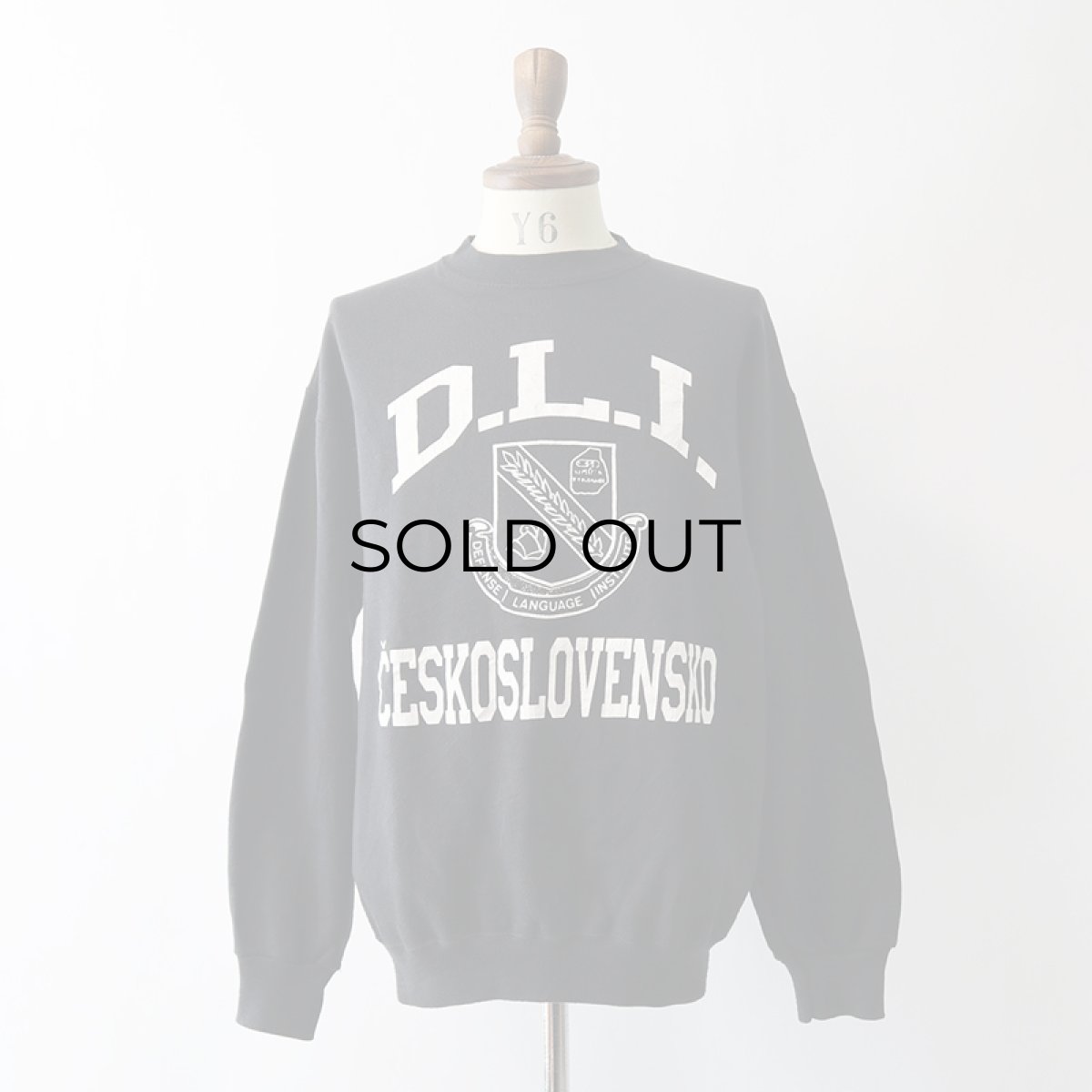 画像10: 〜90's Jostens PRINT CREW NECK SWEAT "D.L.I. CESKOSLOVENSKO" "MADE IN USA" (10)