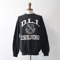 画像10: 〜90's Jostens PRINT CREW NECK SWEAT "D.L.I. CESKOSLOVENSKO" "MADE IN USA" (10)