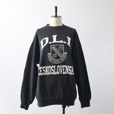 画像13: 〜90's Jostens PRINT CREW NECK SWEAT "D.L.I. CESKOSLOVENSKO" "MADE IN USA" (13)