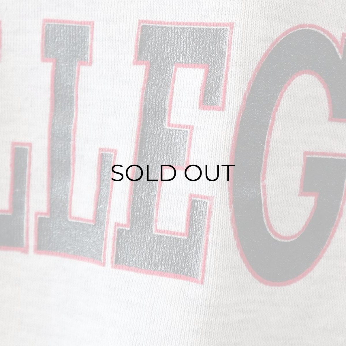 画像7: 〜90's JERZEES PRINT CREW NECK SWEAT "BARCLAY COLLEGE" "MADE IN USA" (7)