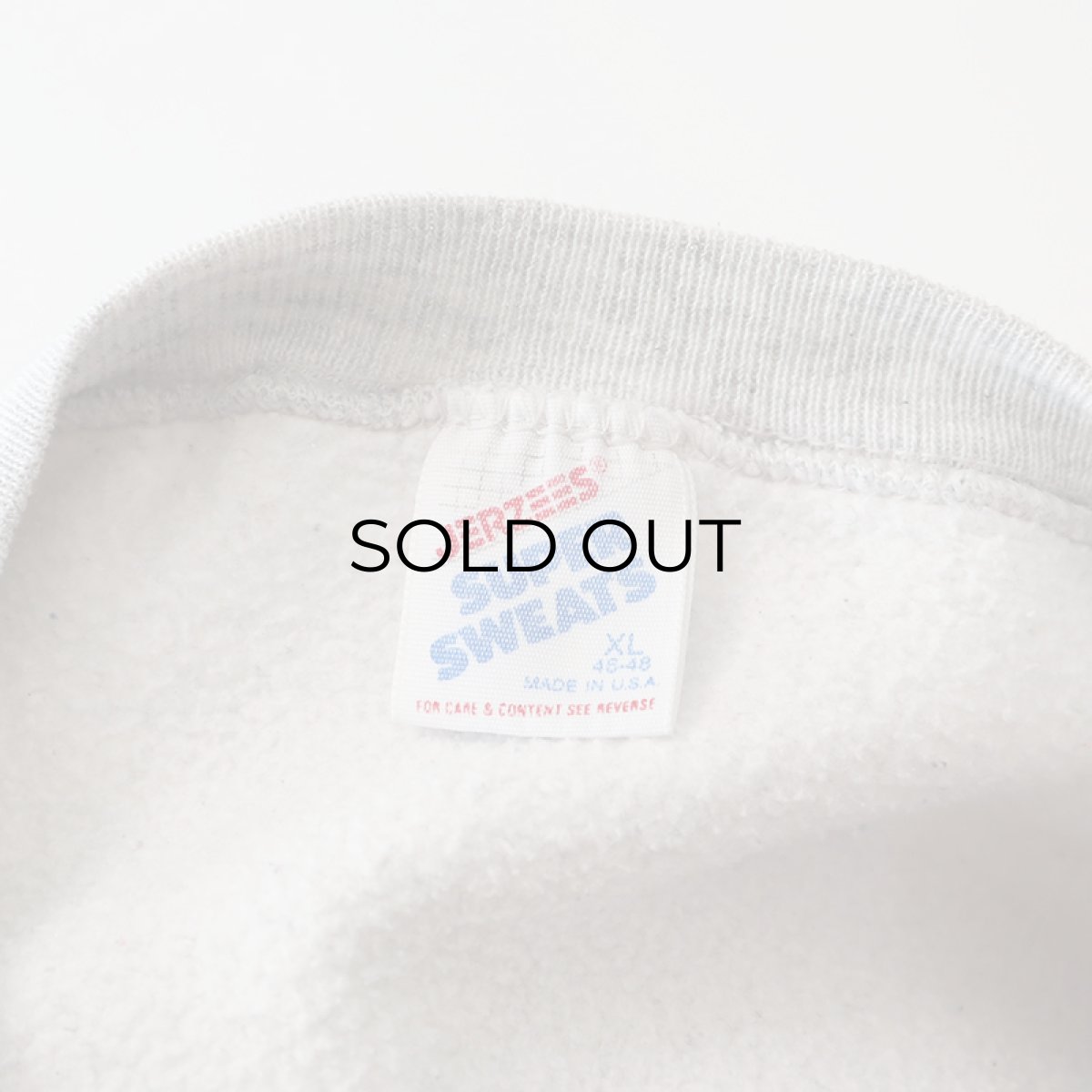 画像8: 〜90's JERZEES PRINT CREW NECK SWEAT "BARCLAY COLLEGE" "MADE IN USA" (8)