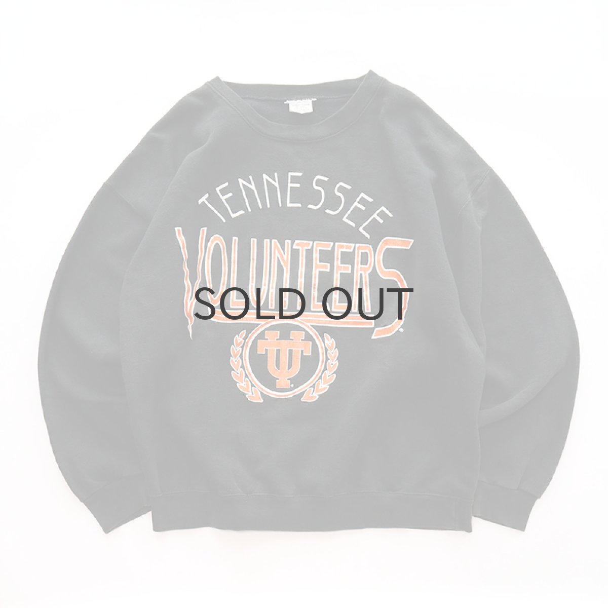 画像1: 〜90's BASSETT-WALKER PRINT CREW NECK SWEAT "TENNESSEE VOLUNTEERS" (1)