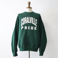 画像1: 〜90's FRUIT OF THE LOOM W-PRINT CREW NECK SWEAT "CORALVILLE PRIDE" "MADE IN USA" (1)