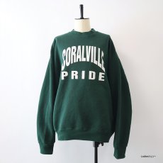 画像4: 〜90's FRUIT OF THE LOOM W-PRINT CREW NECK SWEAT "CORALVILLE PRIDE" "MADE IN USA" (4)