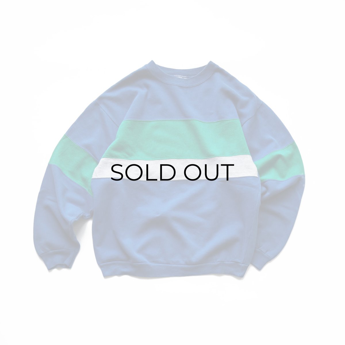 画像1: 〜90's Ｈanes PANEL PATTERN CREW NECK SWEAT "MADE IN USA" (1)