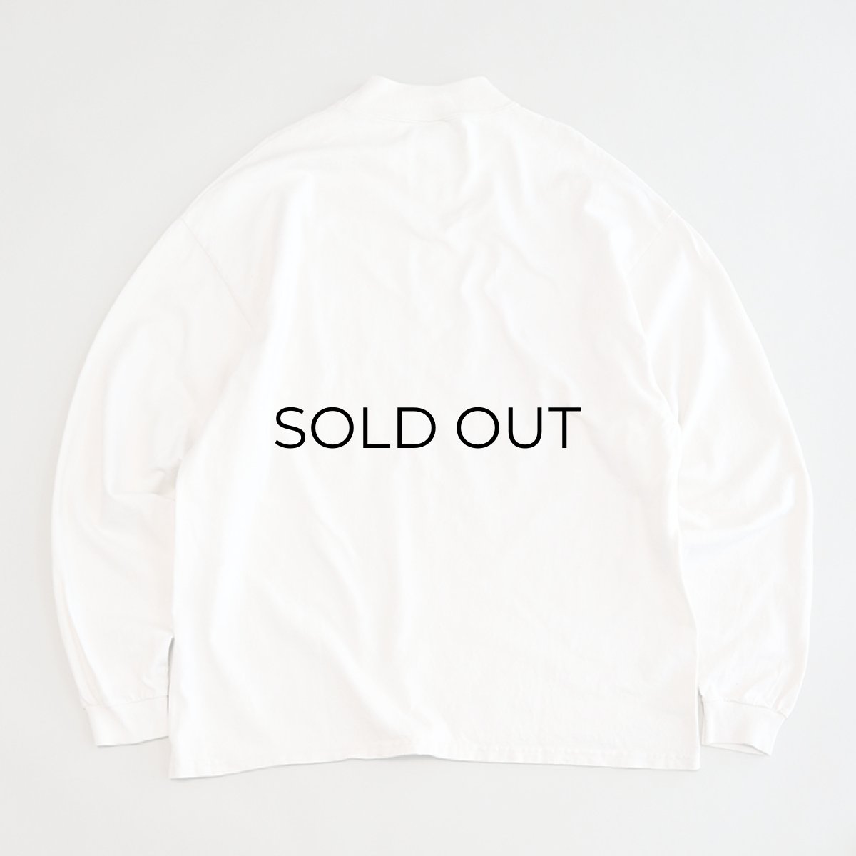 画像3: 90's COTTON DELUX COTTON PRINT MOCK NECK L/S TEE "Me! 50?" (3)