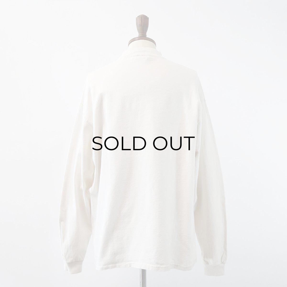 画像13: 90's COTTON DELUX COTTON PRINT MOCK NECK L/S TEE "Me! 50?" (13)