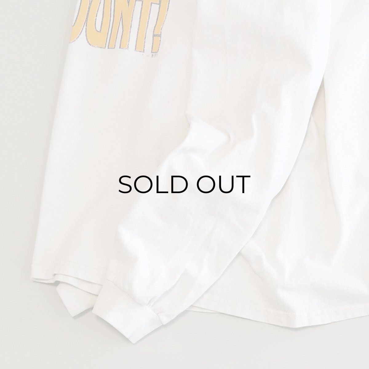 画像6: 90's COTTON DELUX COTTON PRINT MOCK NECK L/S TEE "Me! 50?" (6)