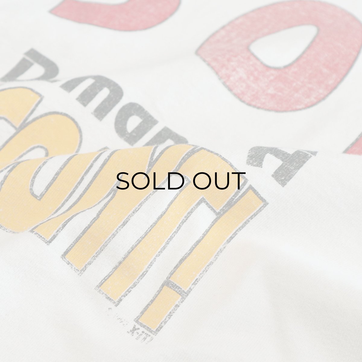 画像7: 90's COTTON DELUX COTTON PRINT MOCK NECK L/S TEE "Me! 50?" (7)