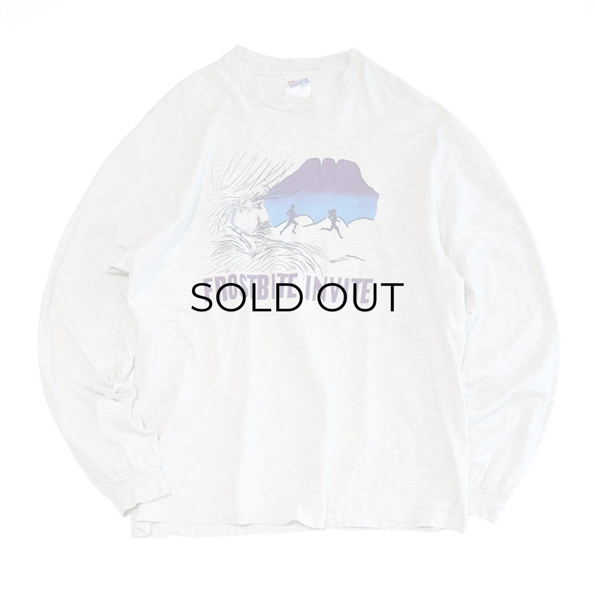 画像1: 80's Hanes COTTON PRINT L/S TEE "FROSTBITE INVITE" (1)