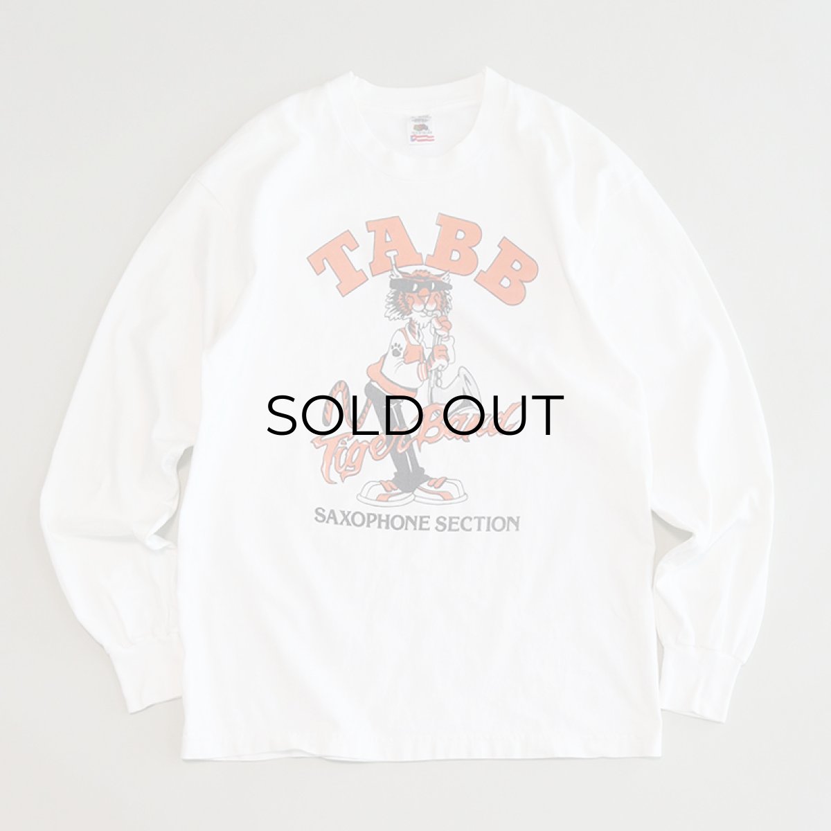 画像1: 90's FRUIT OF THE LOOM COTTON PRINT L/S TEE "TABB" (1)