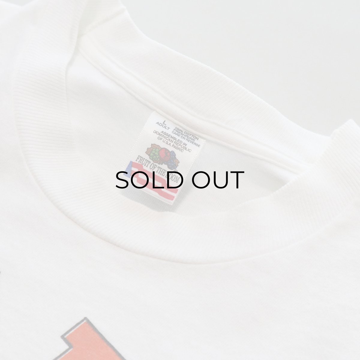 画像7: 90's FRUIT OF THE LOOM COTTON PRINT L/S TEE "TABB" (7)