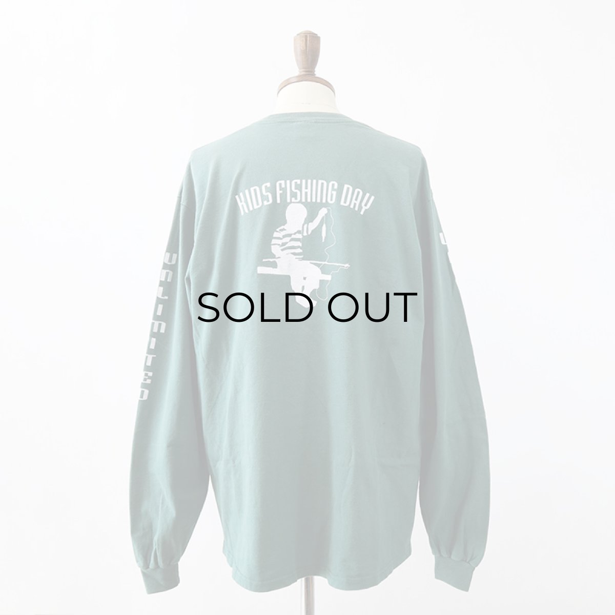 画像14: 〜90's anvil COTTON W-PRINT L/S TEE "KIDS FISHING DAY" (14)