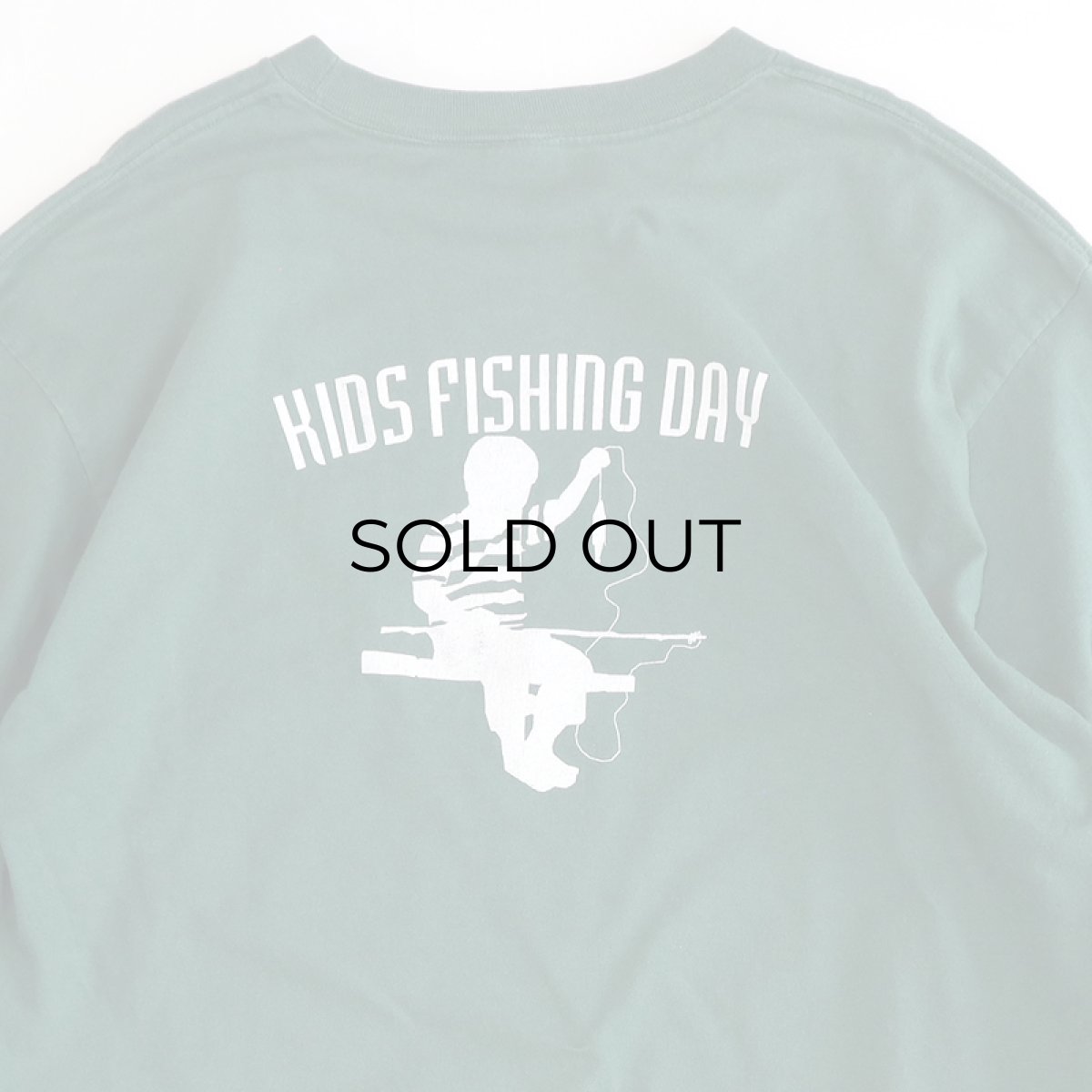 画像7: 〜90's anvil COTTON W-PRINT L/S TEE "KIDS FISHING DAY" (7)