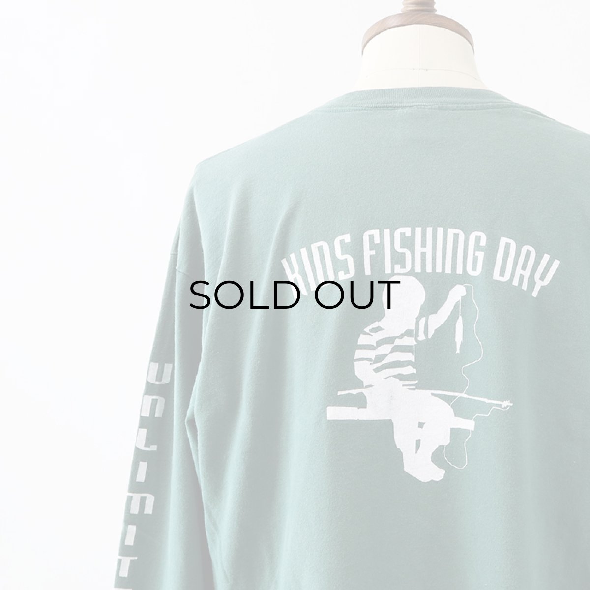 画像11: 〜90's anvil COTTON W-PRINT L/S TEE "KIDS FISHING DAY" (11)
