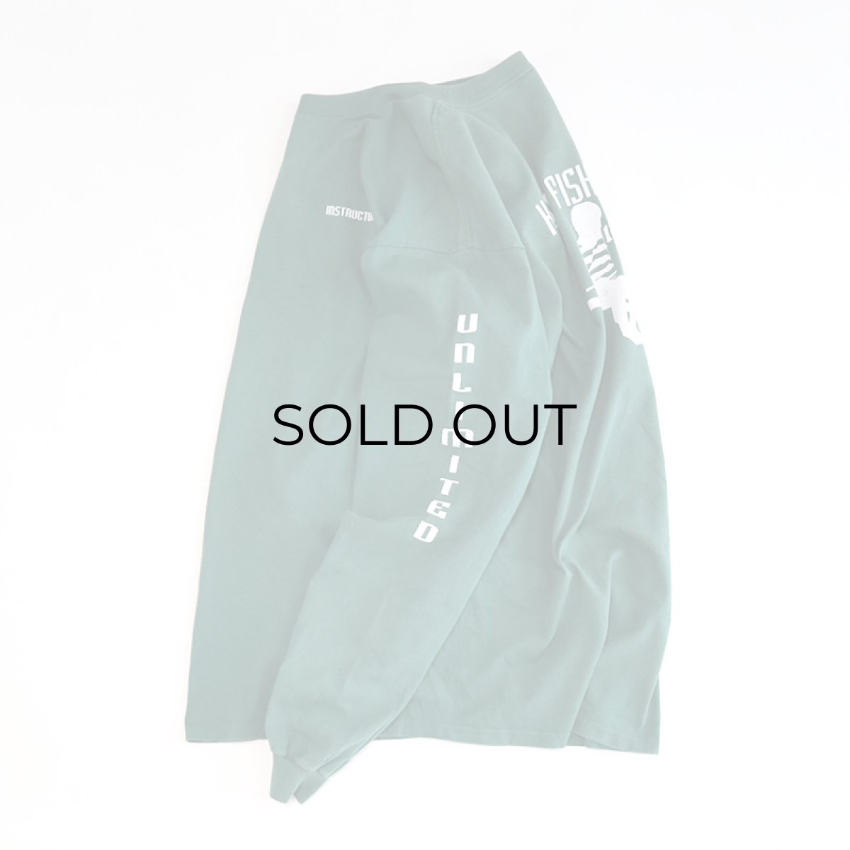 画像2: 〜90's anvil COTTON W-PRINT L/S TEE "KIDS FISHING DAY" (2)