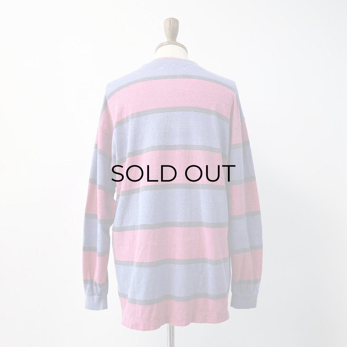 画像10: 〜90's PERMIT COTTON PRINT BORDER HENLEY NECK L/S TEE (10)