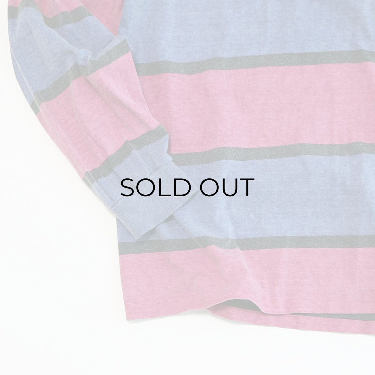 画像4: 〜90's PERMIT COTTON PRINT BORDER HENLEY NECK L/S TEE (4)