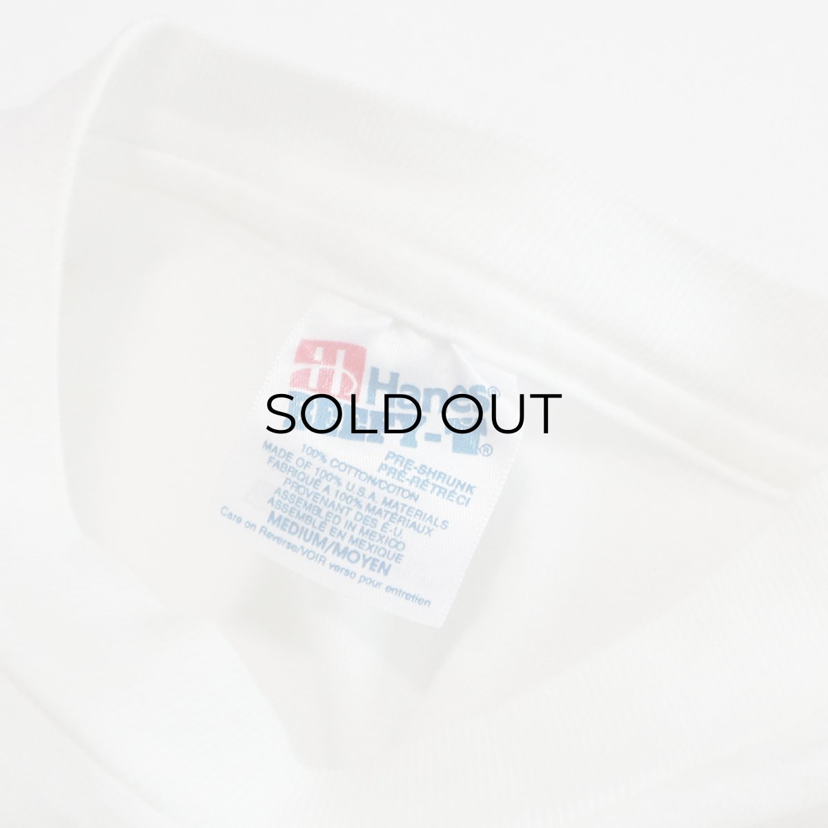 画像8: 90's Hanes COTTON W-PRINT L/S TEE "F&M BANK" (8)