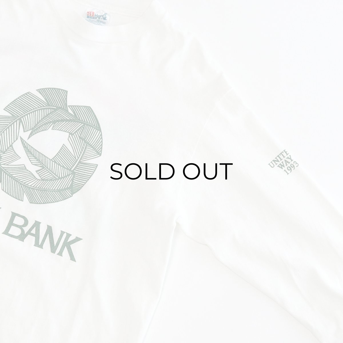 画像4: 90's Hanes COTTON W-PRINT L/S TEE "F&M BANK" (4)