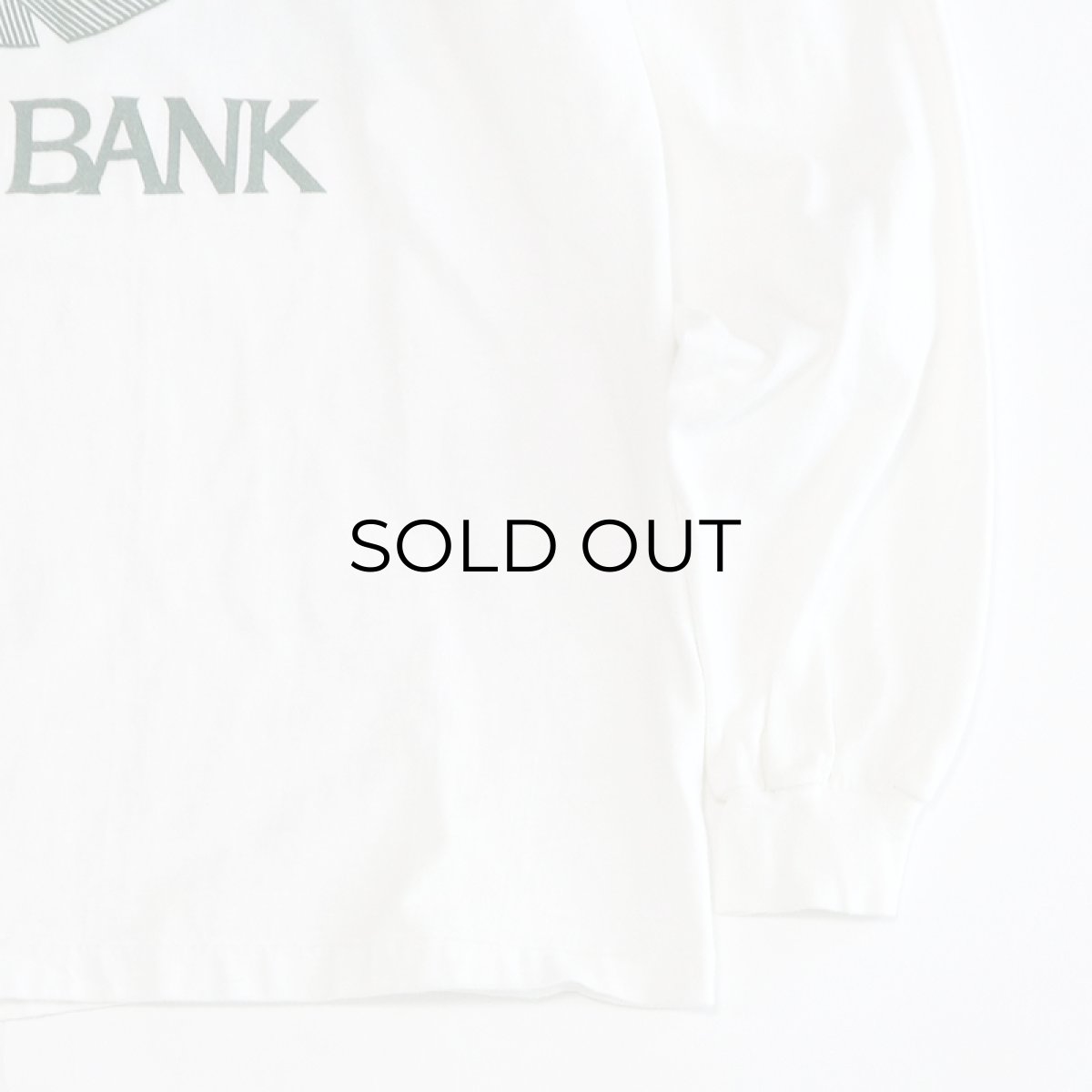 画像5: 90's Hanes COTTON W-PRINT L/S TEE "F&M BANK" (5)