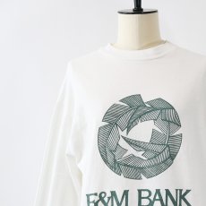 画像10: 90's Hanes COTTON W-PRINT L/S TEE "F&M BANK" (10)