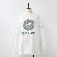 画像11: 90's Hanes COTTON W-PRINT L/S TEE "F&M BANK" (11)