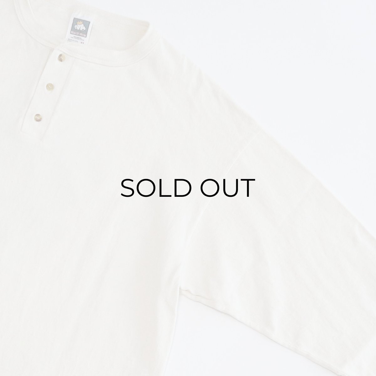 画像3: 90's COTTON DELUX COTTON BACK PRINT HENLEY NECK L/S TEE "SNOW DAZE" (3)