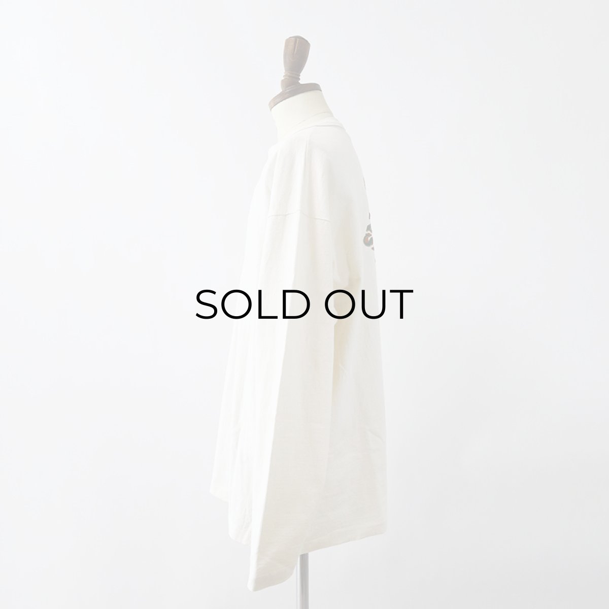 画像11: 90's COTTON DELUX COTTON BACK PRINT HENLEY NECK L/S TEE "SNOW DAZE" (11)