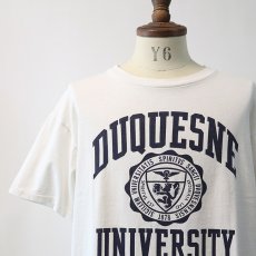 画像9: 80's Champion COTTON PRINT S/S TEE "DUQUESNE UNIVERSITY" (9)