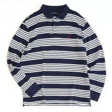 画像1: NAUTICA COTTON SMOOTH L/S POLO SHIRT (1)