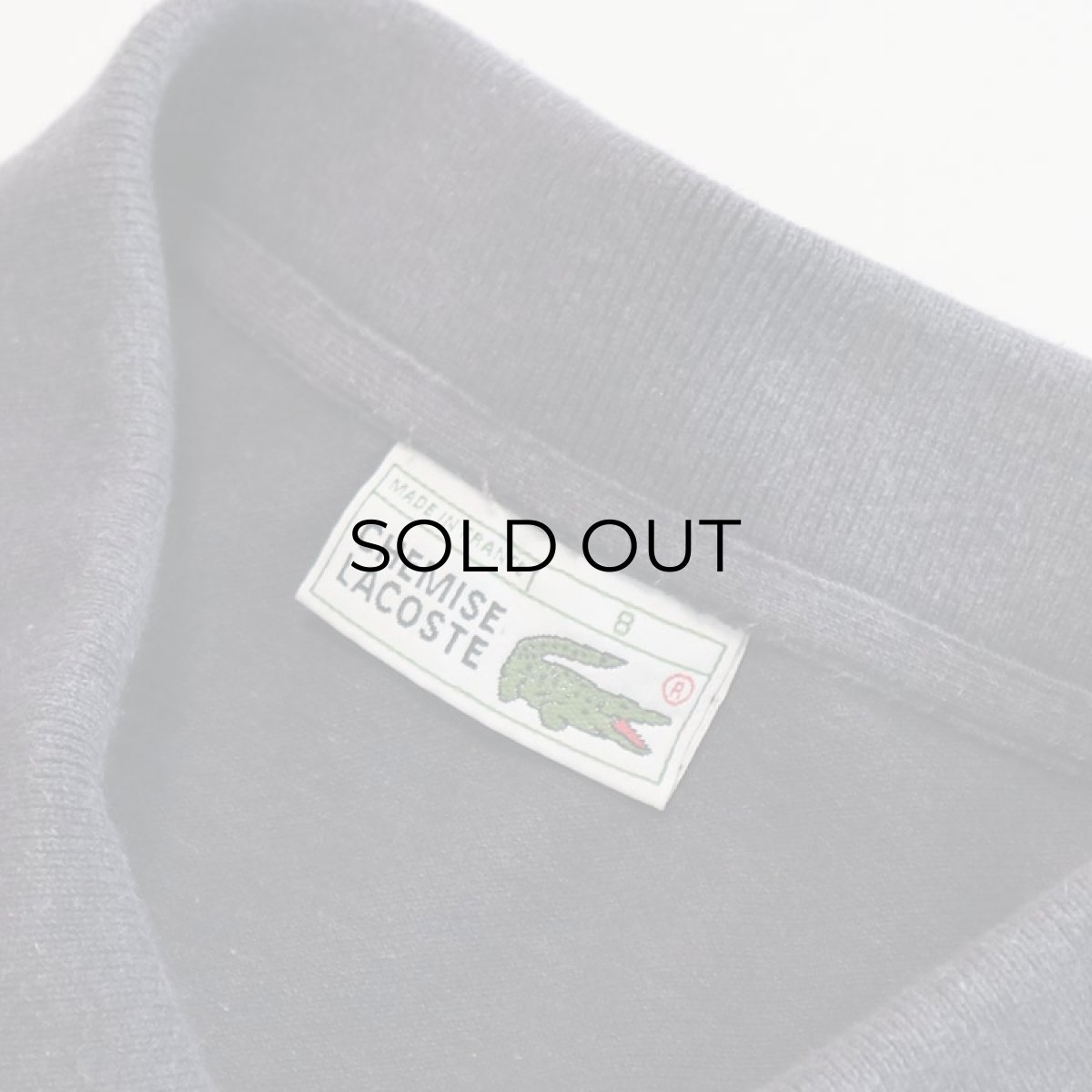 画像6: 〜80's LACOSTE COTTON MOSS STITCH L/S POLO SHIRT "MADE IN FRANCE" (6)
