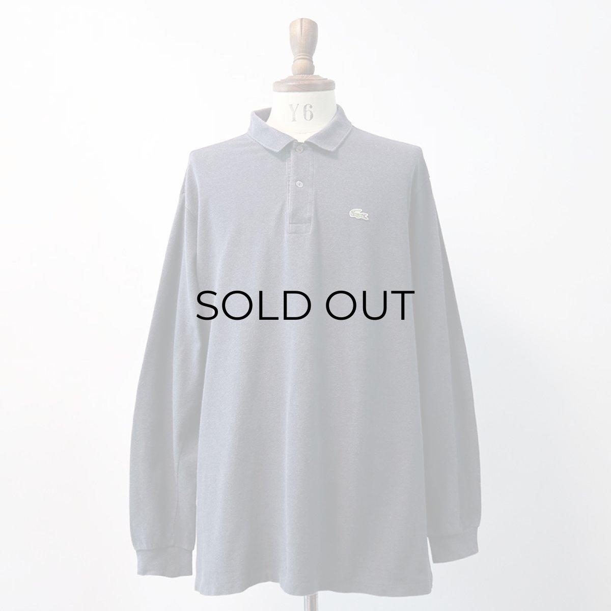 画像10: 〜80's LACOSTE COTTON MOSS STITCH L/S POLO SHIRT "MADE IN FRANCE" (10)