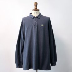 画像10: 〜80's LACOSTE COTTON MOSS STITCH L/S POLO SHIRT "MADE IN FRANCE" (10)