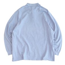 画像3: 〜80's LACOSTE COTTON MOSS STITCH L/S POLO SHIRT "MADE IN FRANCE" (3)