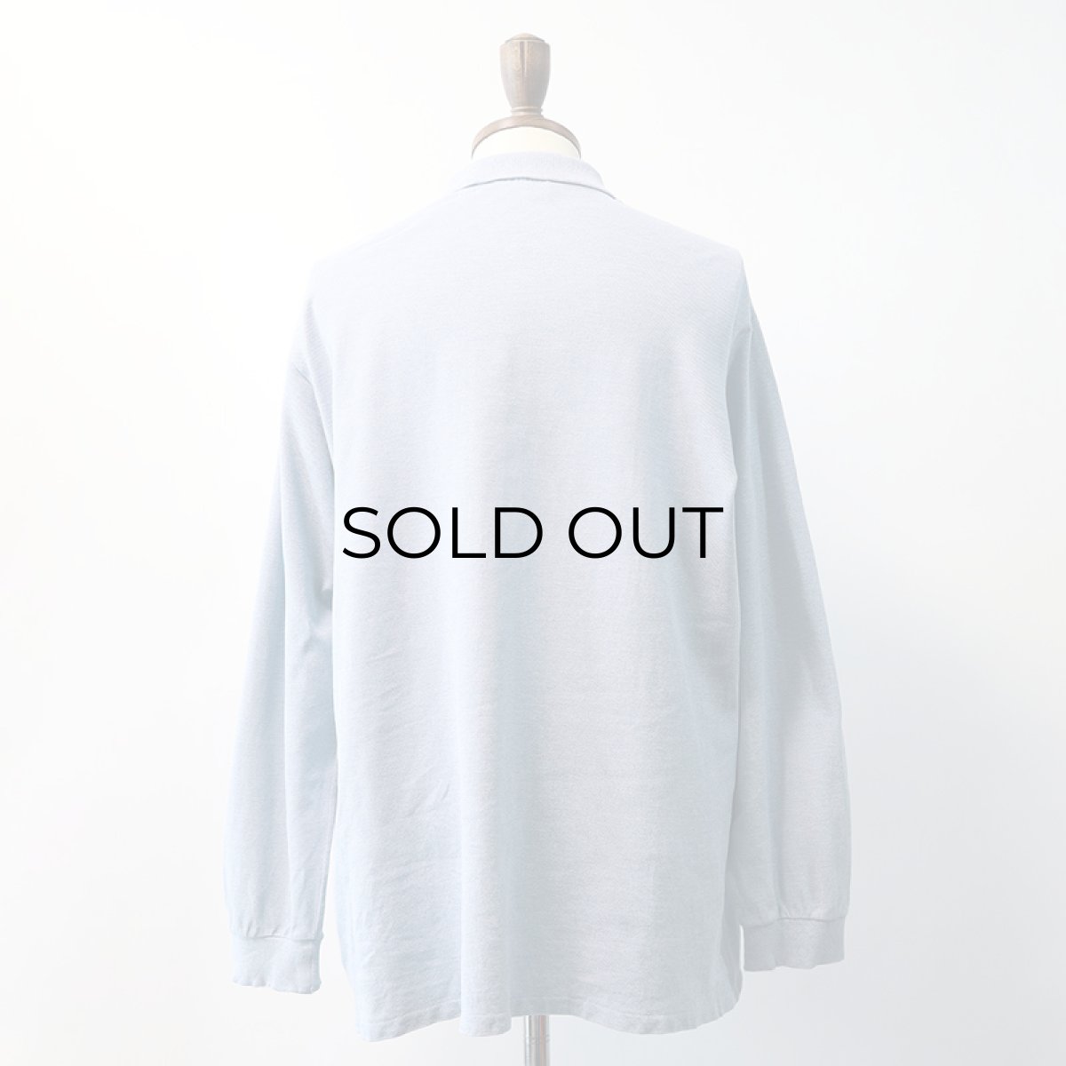 画像12: 〜80's LACOSTE COTTON MOSS STITCH L/S POLO SHIRT "MADE IN FRANCE" (12)