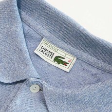 画像6: 〜80's LACOSTE COTTON MOSS STITCH L/S POLO SHIRT "MADE IN FRANCE" (6)
