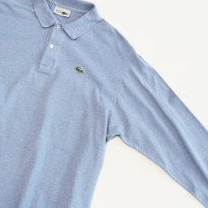 画像4: 〜80's LACOSTE COTTON MOSS STITCH L/S POLO SHIRT "MADE IN FRANCE" (4)