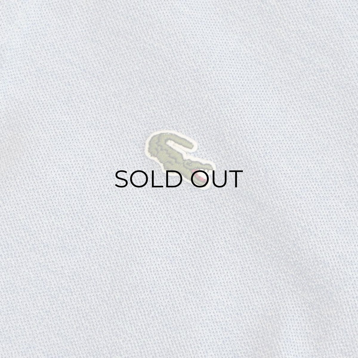 画像7: 〜80's LACOSTE COTTON MOSS STITCH L/S POLO SHIRT "MADE IN FRANCE" (7)