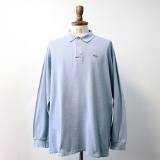 画像10: 〜80's LACOSTE COTTON MOSS STITCH L/S POLO SHIRT "MADE IN FRANCE" (10)