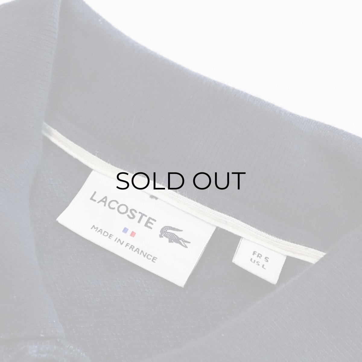 画像6: LACOSTE COTTON MOSS STITCH SLEEVE LINE L/S POLO SHIRT "MADE IN FRANCE" (6)
