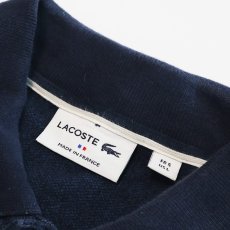 画像6: LACOSTE COTTON MOSS STITCH SLEEVE LINE L/S POLO SHIRT "MADE IN FRANCE" (6)