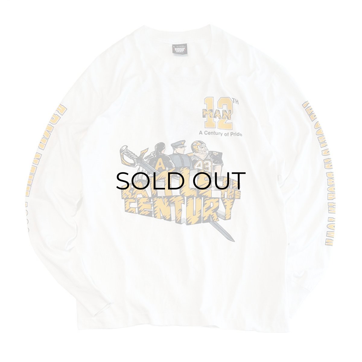 画像1: 90's SCREEN STARS W-PRINT L/S TEE "ARMY-NAVY 1990" (1)