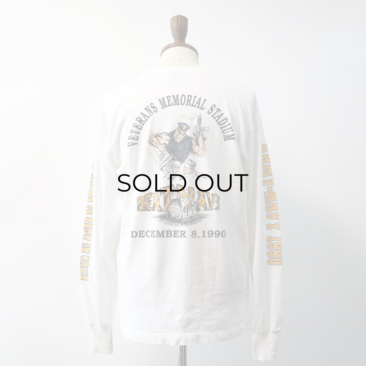 画像14: 90's SCREEN STARS W-PRINT L/S TEE "ARMY-NAVY 1990" (14)