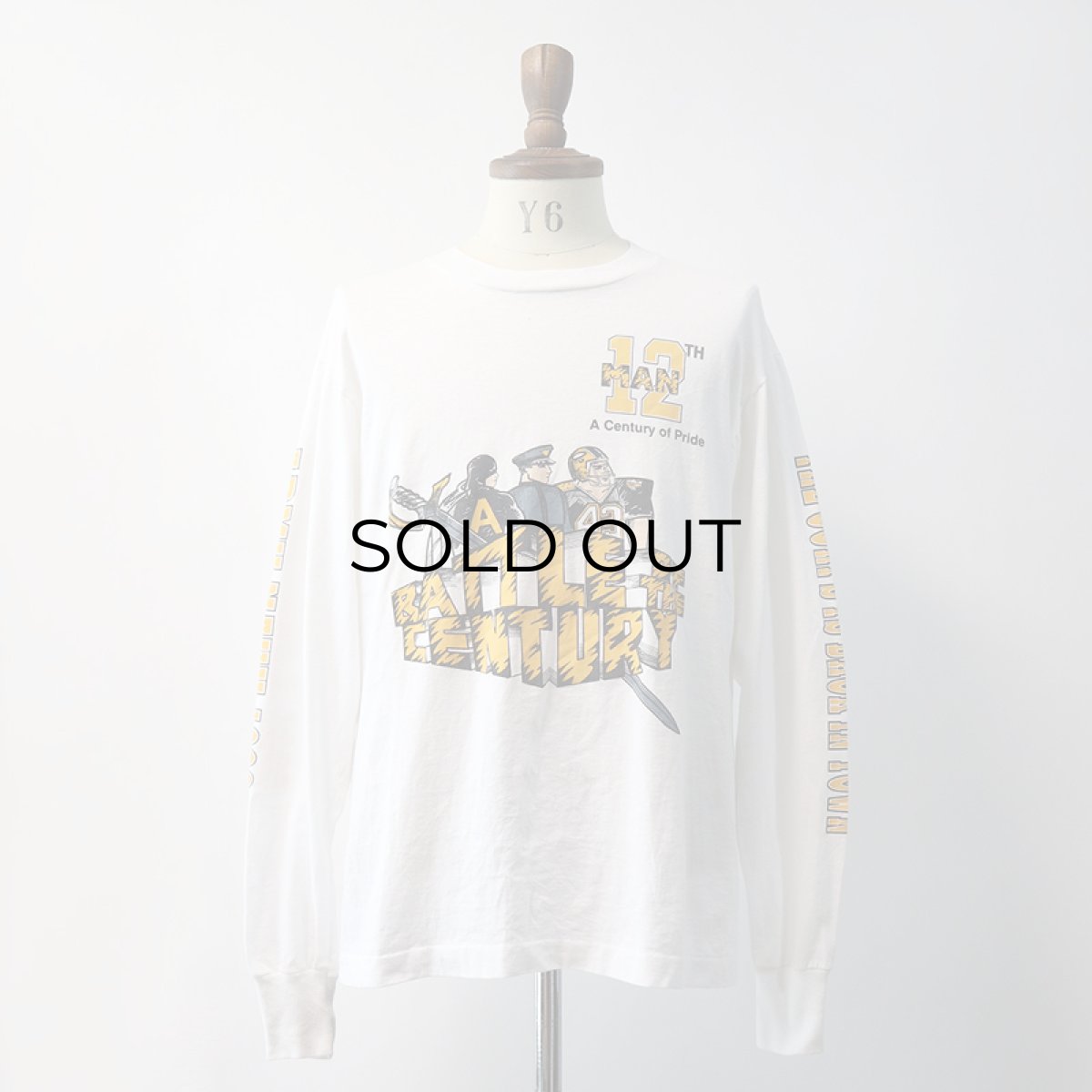 画像12: 90's SCREEN STARS W-PRINT L/S TEE "ARMY-NAVY 1990" (12)