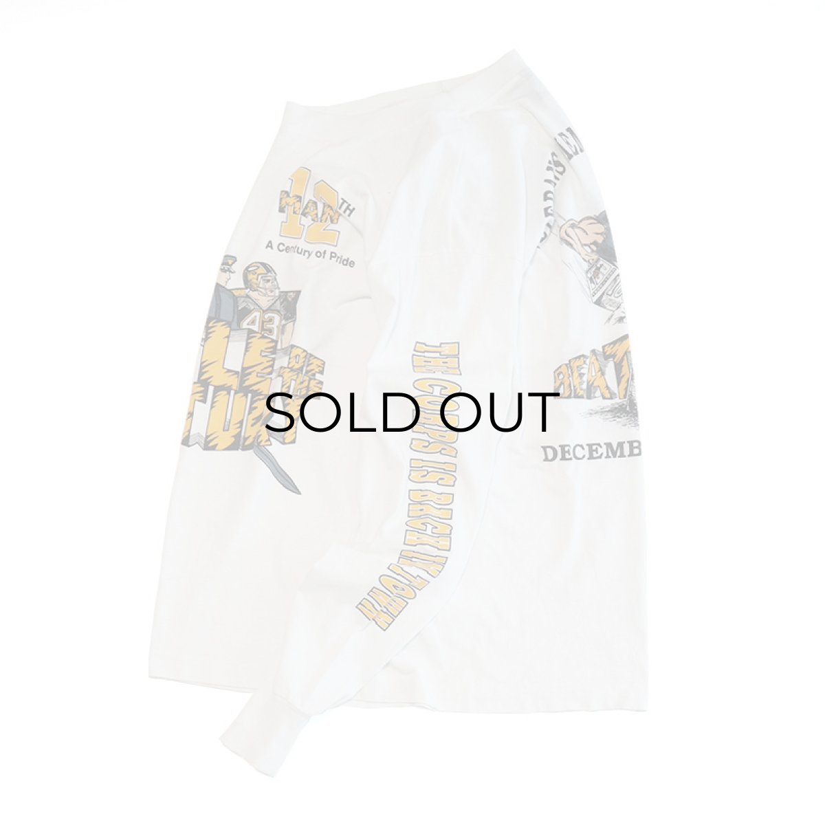 画像2: 90's SCREEN STARS W-PRINT L/S TEE "ARMY-NAVY 1990" (2)