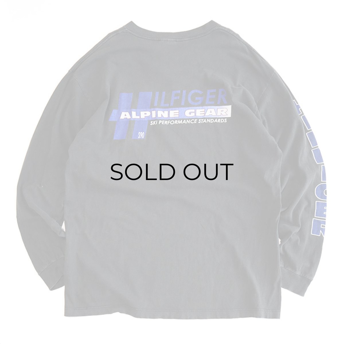 画像3: 90's TOMMY HILFIGER COTTON W-PRINT L/S TEE "TOMMY HILFIGER ALPINE GEAR・SQUAD 90" (3)