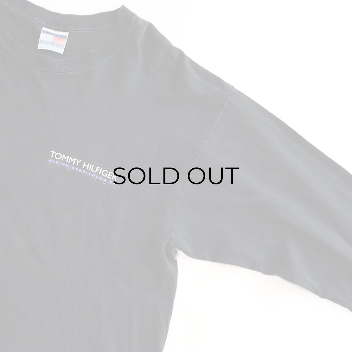 画像4: 90's TOMMY HILFIGER COTTON W-PRINT L/S TEE "TOMMY HILFIGER ALPINE GEAR・SQUAD 90" (4)