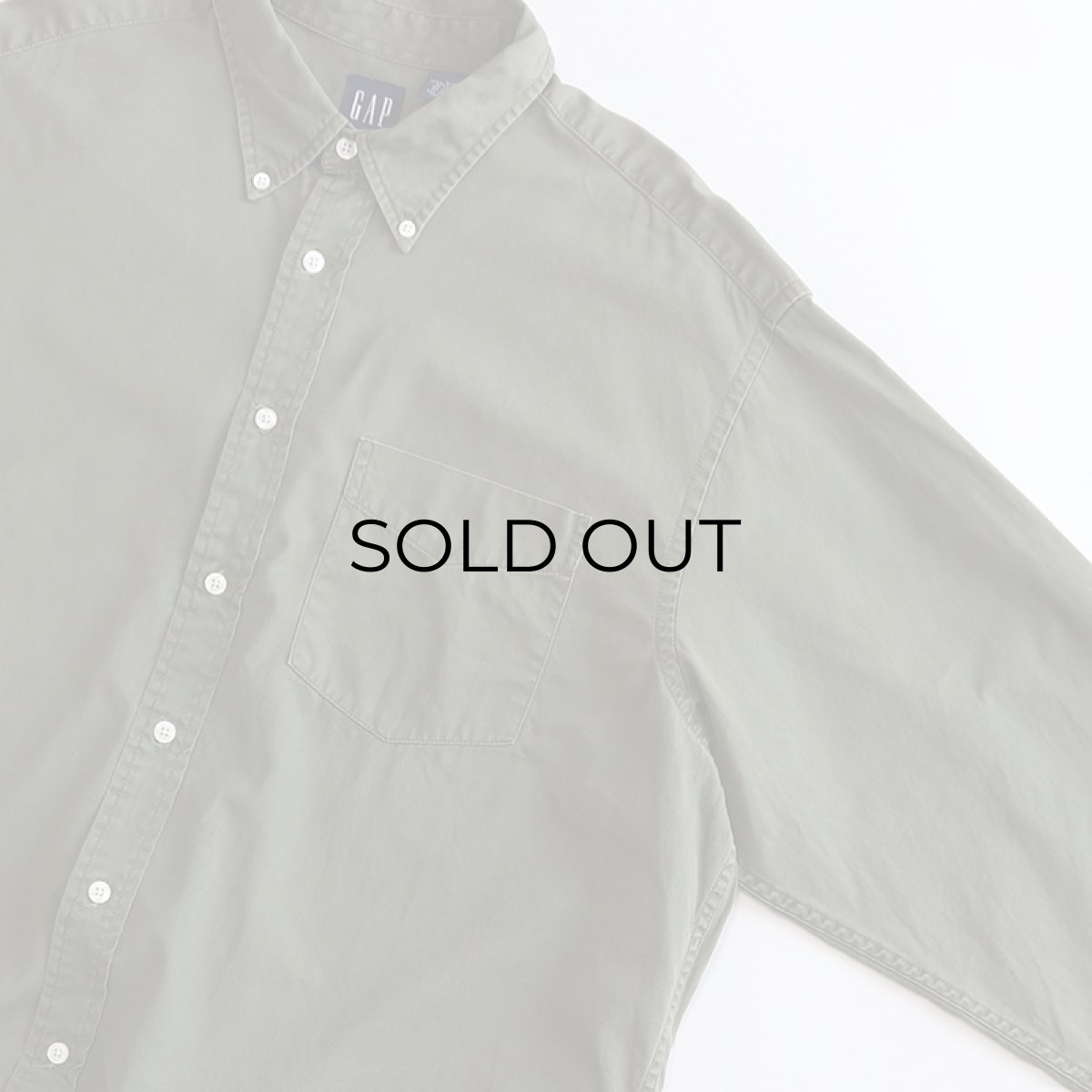 画像3: 〜00's GAP COTTON TWILL B/D SHIRT (3)